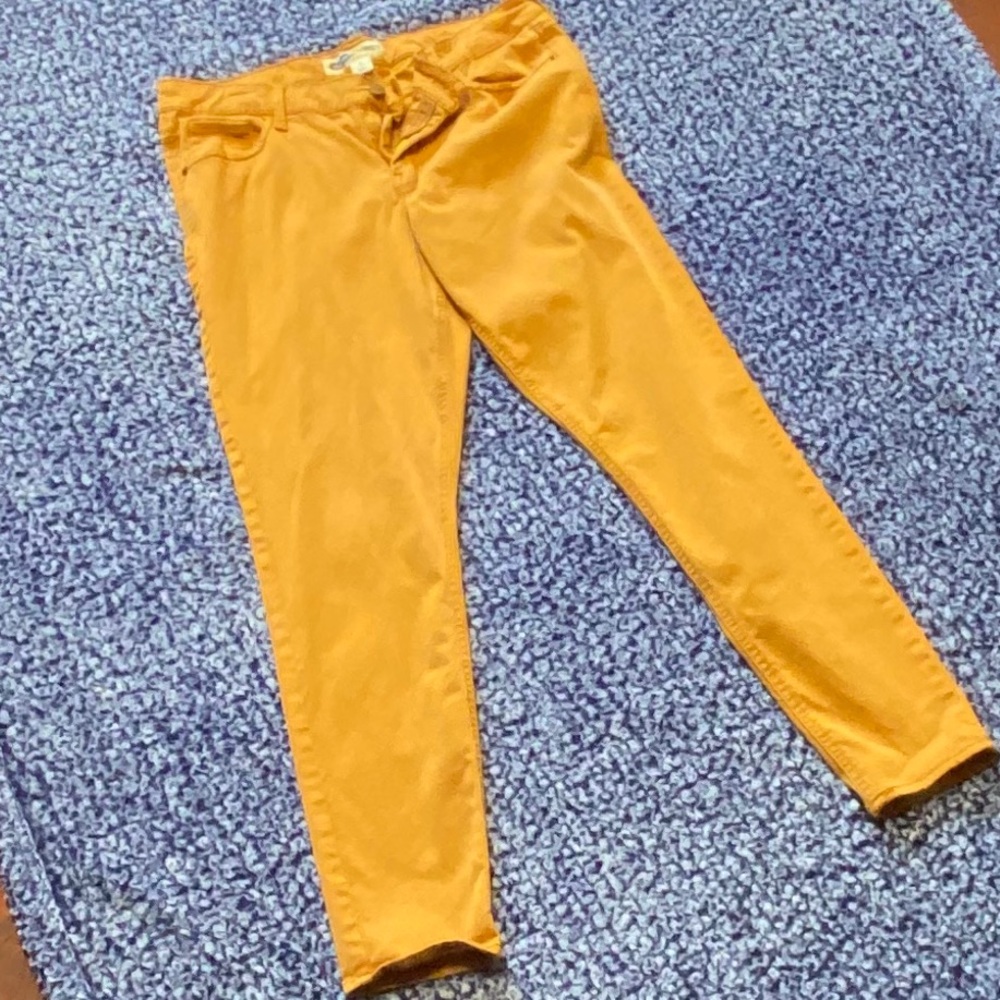 Old Navy Mustard Rockstar Jeans